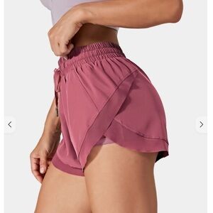 HALARA Women's Athletic Shorts in Pink